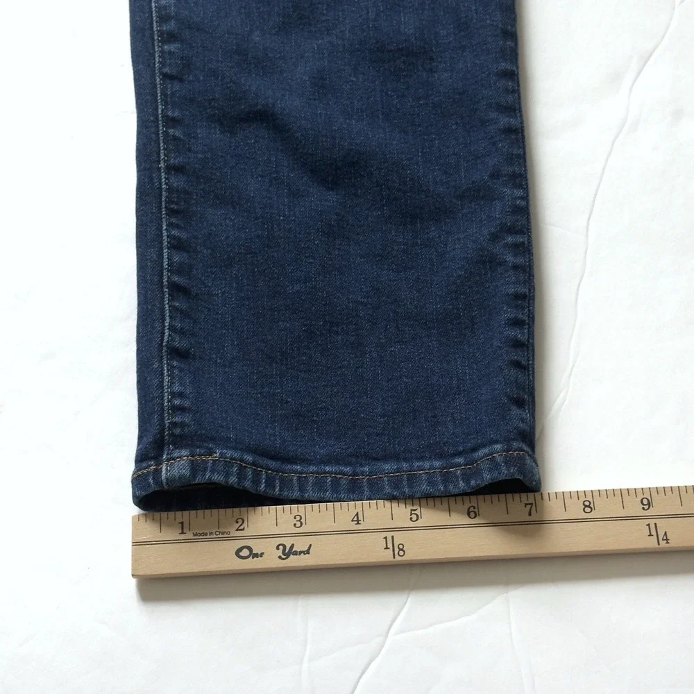 American Eagle Athletic Straight Jeans Mens 36x32 Stretch Dark Mid Rise  READ